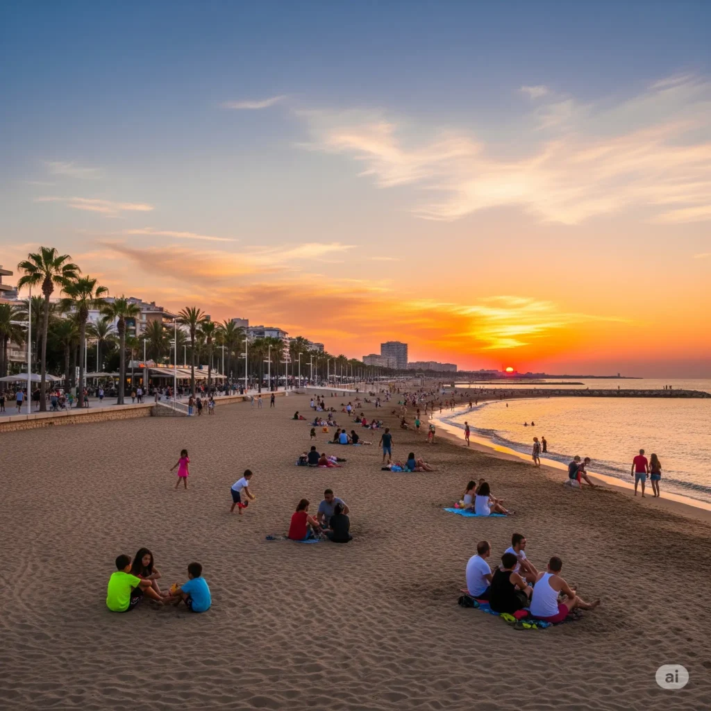 La Playa Malvarrosa es de los 10 lugares que visitar en valencia